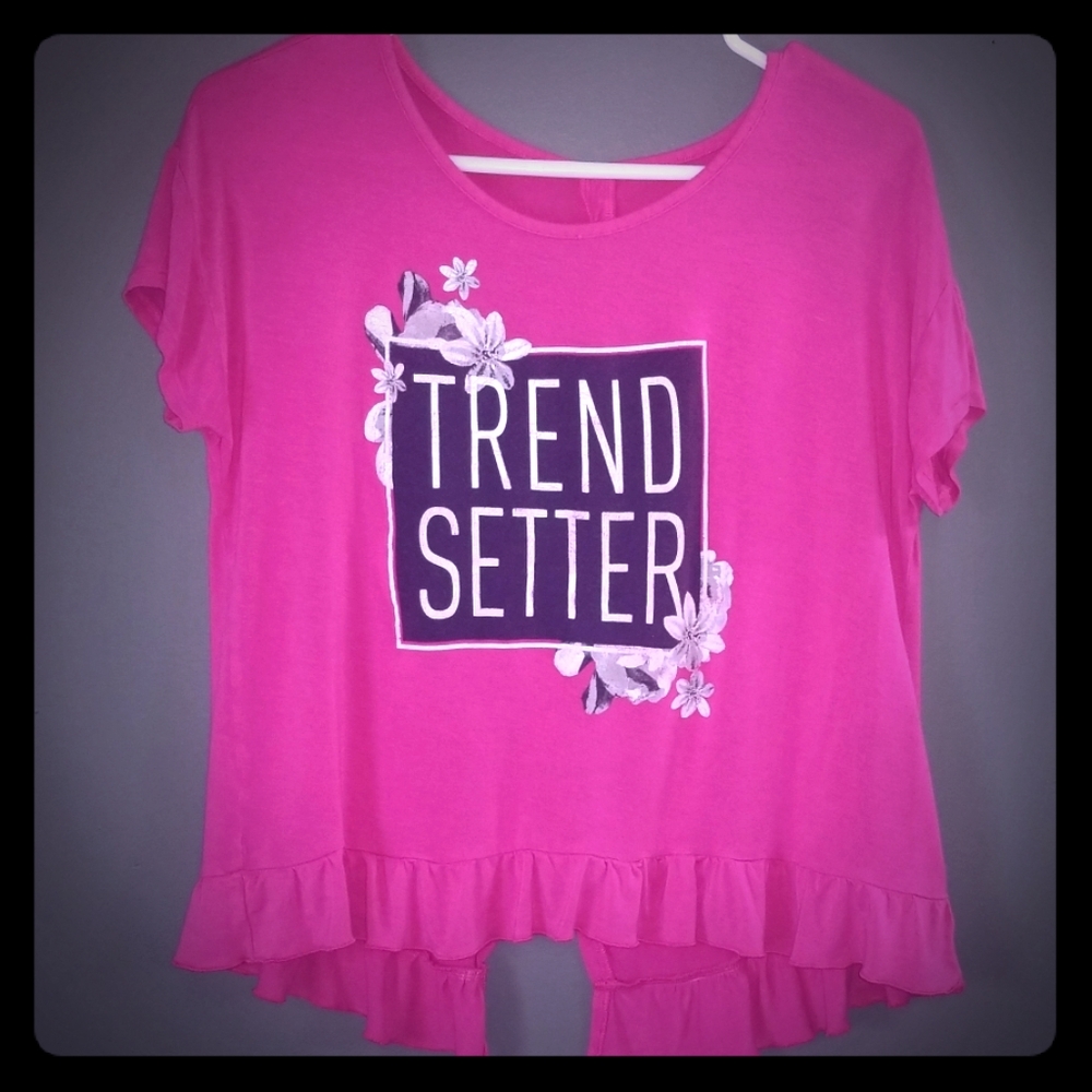 Justice ruffle tshirt